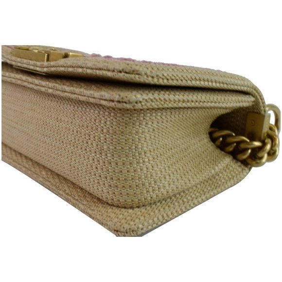 Chanel Small Boy Chevron Cotton Mixed Fibers - Picture 9 of 12